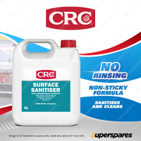 CRC Surface Sanitiser and Cleaner 5L - Non-Sticky Formula & No Rinsing