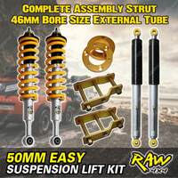 3"75mm Easy Lift Kit Raw4x4 Complete Strut Shackle Spacer for Mazda BT-50 11-20