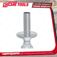 Chicane 1/4" Drive 10mm Deep Socket - Single Hex Chrome Vanadium Steel