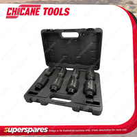 8 Pcs of Chicane 1/2" Drive 12Pt Axle Nut Socket Set - Chrome-Molybdenum Steel