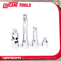 4 Pcs of Chicane 1/2" Drive Wobble Plus Extension Bar & Accessory Set