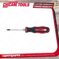 Chicane Phillips Screwdriver #1 x 75mm - SVCM Steel and Satin Chrome Plated