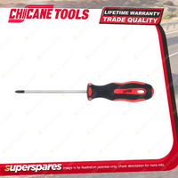 Chicane Phillips Screwdriver #0 x 75mm - SVCM Steel and Satin Chrome Plated