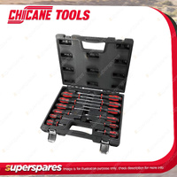 12 Pcs of Chicane Screwdriver Set - Heavy Duty Plastic Case with Steel Latches