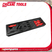 4 Pcs of Chicane Professional Pry Bar Set - PP+TPV Soft Grip Handle Cr-V Steel