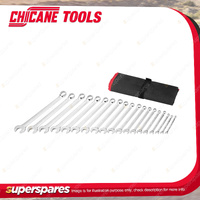 19 Pcs of Chicane Metric Combination Spanner Set - Extra Long Combination Wrench