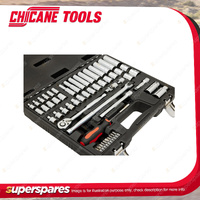 56 Pcs of Chicane 1/4" & 3/8" Drive Socket Set - Include Socket Handle Bit