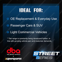 2x DBA Rear Street Series Brake Drums for Hyundai Accent LC LS 1.6L G4ED
