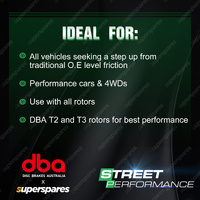 DBA F + R Performance Brake Pads for Holden Calais Commodore ZB Disc 300mm 288mm