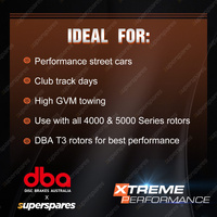 DBA Front + Rear Xtreme Brake Pads for Land Rover Range Rover Sport L494 L320