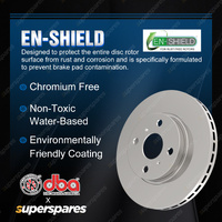 DBA Front + Rear EnShield Brake Rotors for Hyundai Santa Fe TM 2.2L 2.5L 3.5L
