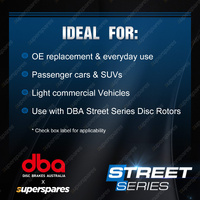 DBA Rear Street Series Brake Pads for Volvo S40 V50 T5 2.4L 2.5L 2004-2015