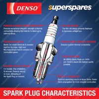 6 x Denso Twin Tip Spark Plugs for Holden Rodeo TF 6VD1 DOHC 3.2L RA 6VE1 3.5L