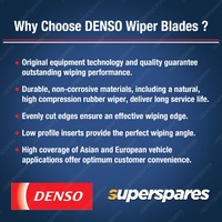 Pair Front Denso Wiper Blades for Toyota Kluger GSU40 GSU45 GSU50R GSU55R