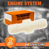 Dorman 3/8 x 3/8 Inch Hard Vacuum Tubing Connector White - Straight 493-046