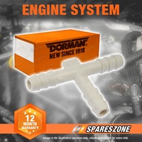 Dorman 1/4 X 1/4 X 1/4 Inch Hard Vacuum Tubing Tee 493-054 Brand New