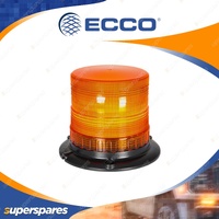 ECCO 10-30V R65 Amber LED Warning Beacon 120mm - 3 Bolt 1" Pipe Mount