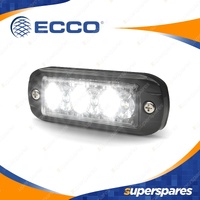 ECCO 12-24V Ultra-Thin Exterior LED Warning Light Amber / White - Surface Mount