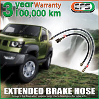 2x 100mm Lift Front EFS Extended Flexible Brake Hose for Ford Maverick LWB Y60