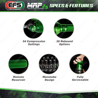 2 Rear EFS MRP 2.5 50mm Lift Shock Absorbers for Chevrolet Silverado 1500 21-On