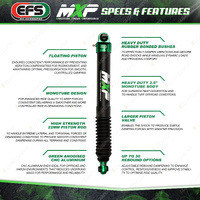 EFS Rear MXP 75mm Lift Shock Absorbers for Suzuki Jimny GJ 3 Door SWB JB74 18-ON