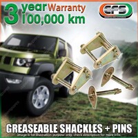 Rear EFS Anti inversion Shackles + Pins for NISSAN PATROL GU CAB 98 ON