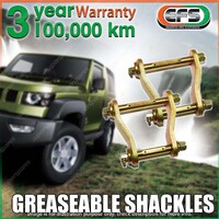 Rear EFS Greaseable Leaf Springs Swing Shackles Pins for Mitsubishi Triton MQ MR
