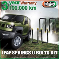 4 Pcs Rear EFS Leaf Spring U Bolts Kit for Chevrolet Silverado 1500 2021-On
