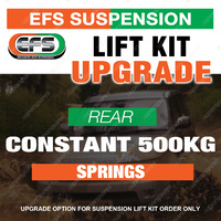 Upgrade Option - Rear Extra Heavy Duty Spring Cons 500kg Purchase with Lift Kit