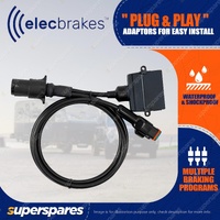 Elecbrakes Plug and Play Adapter 7 Small Round Pin Plug to 7 Flat Pin Socket