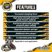 Exedy Safari Tuff Clutch Kit for Toyota Landcruiser FZJ80 1FZFE 4.5L 92-95