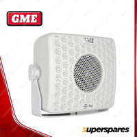 2x GME 80 Watt IP54 Marine Box Speakers - White - Size 135mm x 118mm