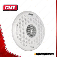 2x GME 140 Watt IP54 Marine Flush Mount Speakers with Grilles - White GS620W