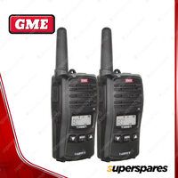 GME 1 Watt UHF CB Handheld Radio Kit with USB Charging - Twin Pack TX-SS667TP