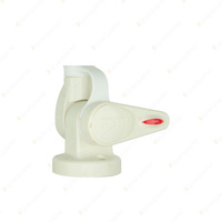 GME Single Swivel Round Antenna Base ABL015 to Suit AW36xx Whips - White