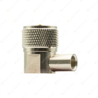 GME Standard FME Male to PL259 Male Right Angle Connector Adaptor