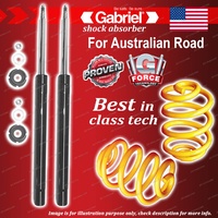 Front Gabriel Ultra Shocks + Lowered King Coil Springs for BMW E30 323 45mm OD