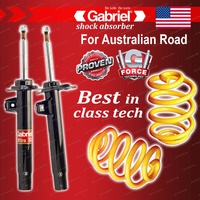 Front Gabriel Ultra Shocks + Lowered King Coil Springs for BMW E46 318 Sedan