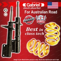 Front Gabriel Ultra Shocks + Lowered King Coil Springs for BMW X5 E53 02-07