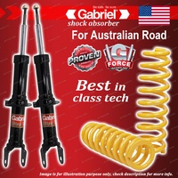 Front Gabriel Ultra Shocks + STD King Coil Springs for Ford Falcon BA BF XR6 XR8