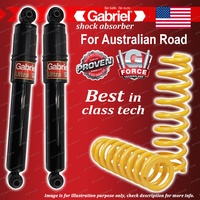 Rear Gabriel Ultra Shocks + STD King Coil Springs for Ford Falcon Fairlane BA BF