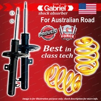 Front Gabriel Ultra Shocks + Lowered King Coil Springs for Ford Focus LS LT
