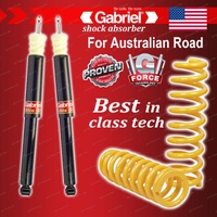 Rear Gabriel Ultra Shocks + STD King Coil Springs for Ford Focus LS LT LV LW