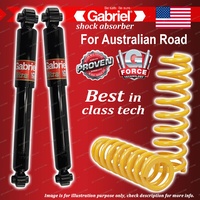 Rear Gabriel Ultra Shocks + STD King Coil Springs for Holden Astra TS TSII 98-04