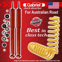 Rear Gabriel Guardian Shocks + STD King Coil Springs for Holden Barina ML Hatch