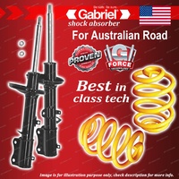 Rear Gabriel Ultra Shocks + Lowered King Coil Springs for Holden Nova LG 1.8L