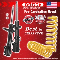 Rear Gabriel Ultra Strut Shocks + STD King Coil Springs for Holden Nova LG 1.8L