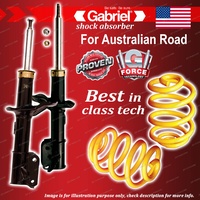 Front Gabriel Ultra Strut Shocks + Lowered King Coil Springs for Holden Viva JF