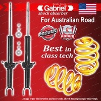 Rear Gabriel Ultra Strut Shocks + Lowered King Springs for Honda Accord CB CD