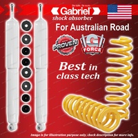 Front Ultra LT Shocks + Raised King Coil Springs for Jeep JK Wrangler SWB PETROL